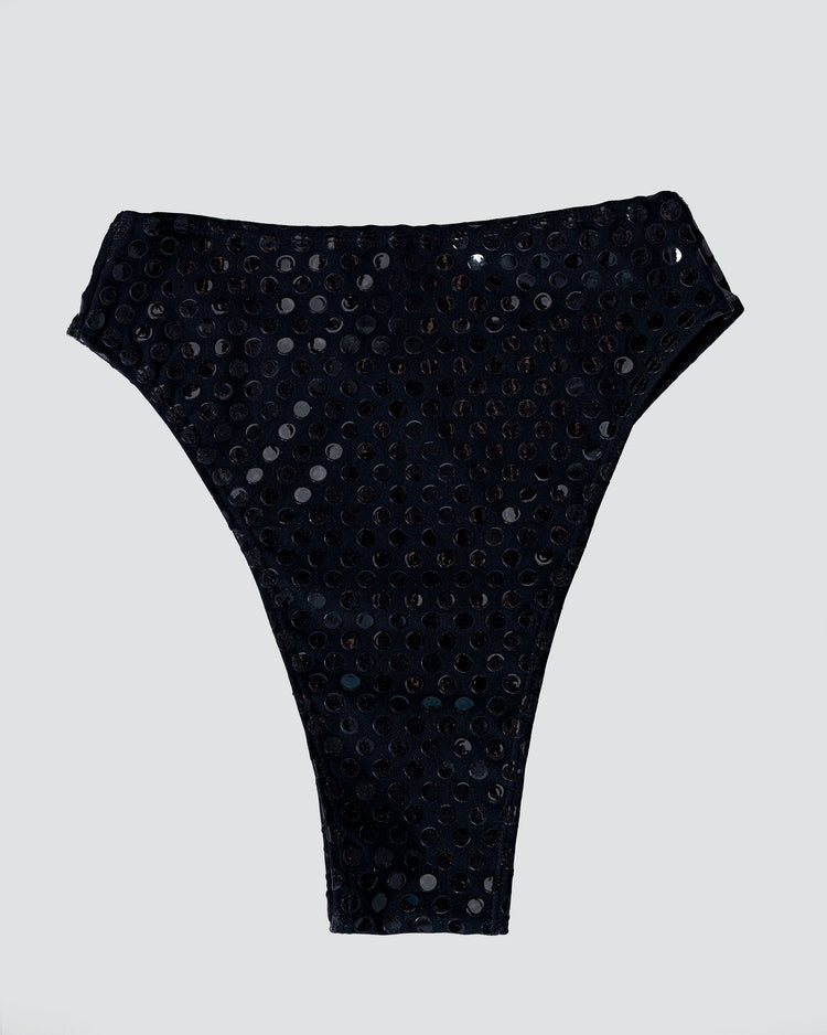 Grippy High-Cut Bottoms (Black) - Divinity Polewear