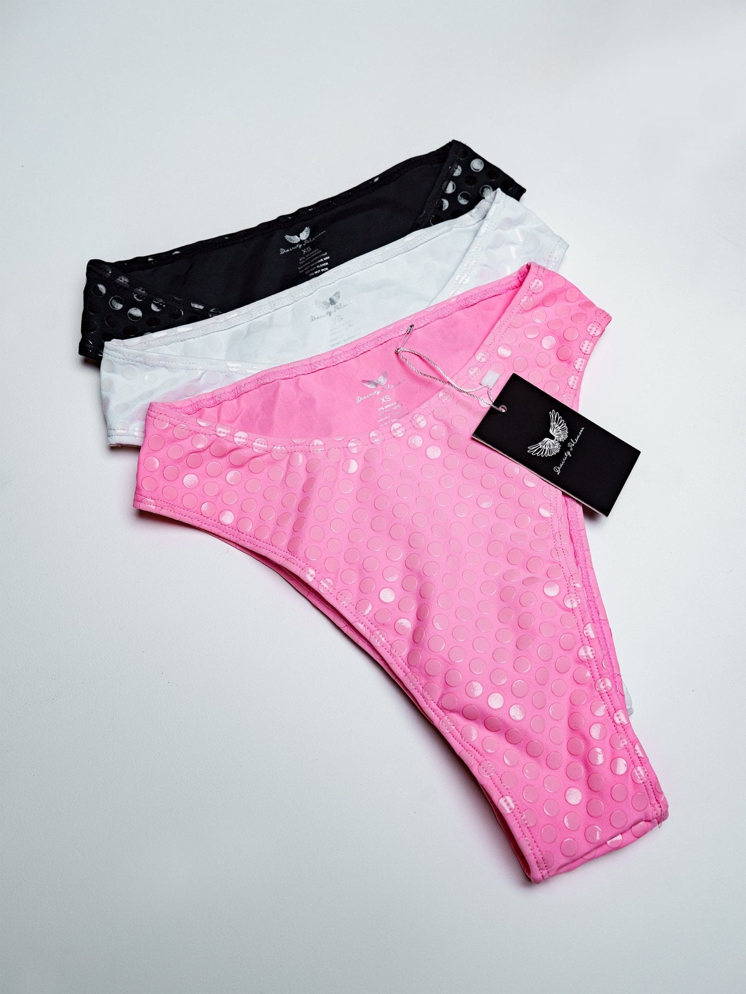 Grippy High - Cut Bottoms (Pink) - Divinity Polewear