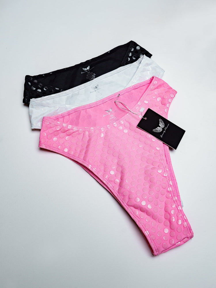 Grippy High - Cut Bottoms (Pink) - Divinity Polewear