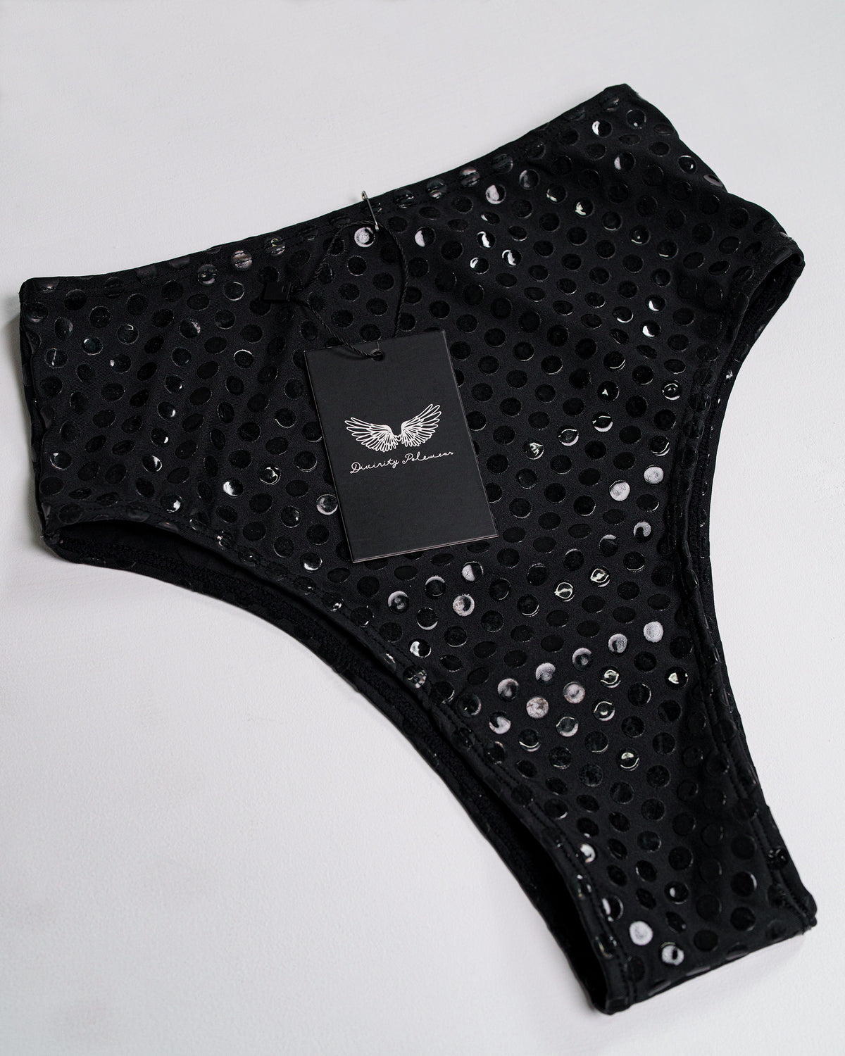 Grippy High-Waisted Bottoms (Black) - Divinity Polewear