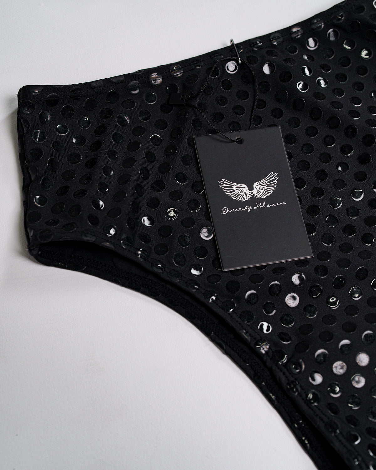 Grippy High-Waisted Bottoms (Black) - Divinity Polewear