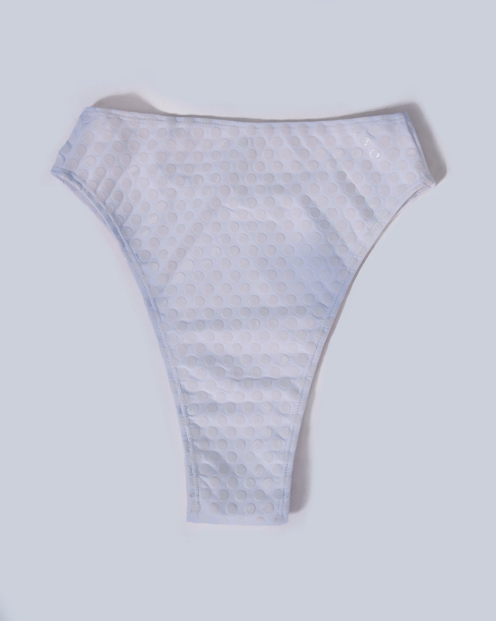 Grippy High - Cut Bottoms (White) - Divinity Polewear